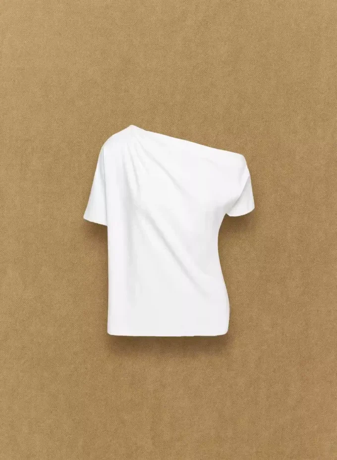 Interlock Cotton Script Top
