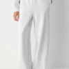 Koselig sweatfleece-bukser med vid ben