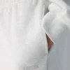 Koselig sweatfleece-bukser med vid ben