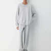 koselig sweatfleece Ny Mega Crew-genser