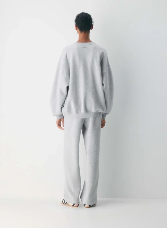 koselig sweatfleece Ny Mega Crew-genser
