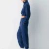 Koselig sweatshirt i fleece Boyfriend Crop 1/2 Zip
