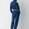 Koselig sweatshirt i fleece Boyfriend Crop 1/2 Zip