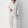 Laze Poplin pyjamasbukse
