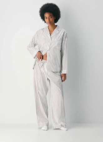 Laze Poplin pyjamasbukse
