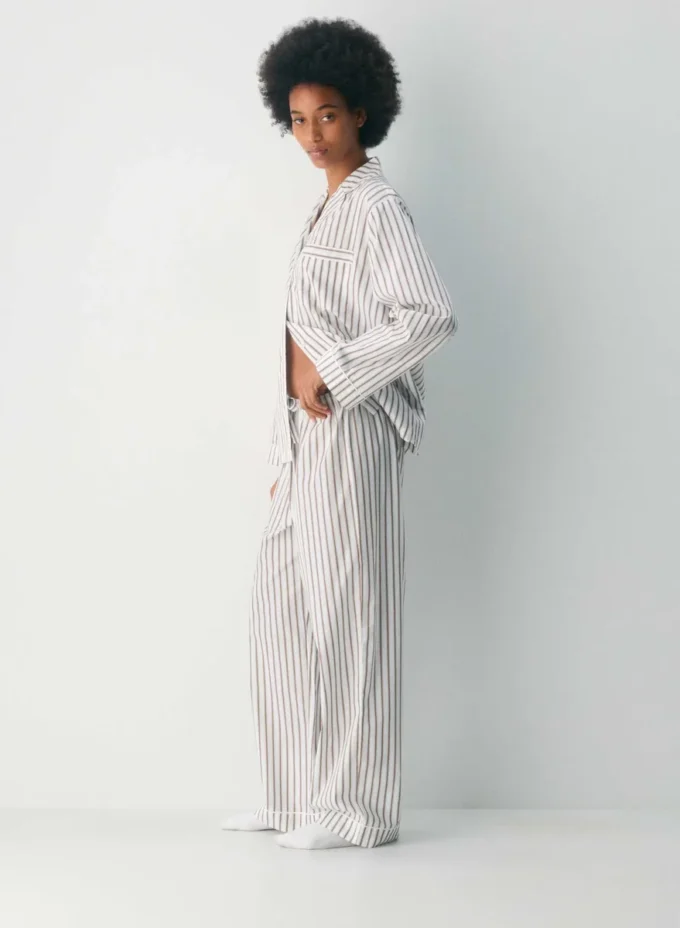 Laze Poplin pyjamasbukse