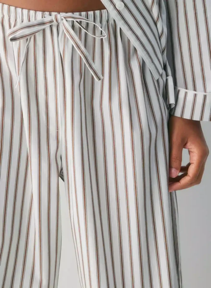 Laze Poplin pyjamasbukse