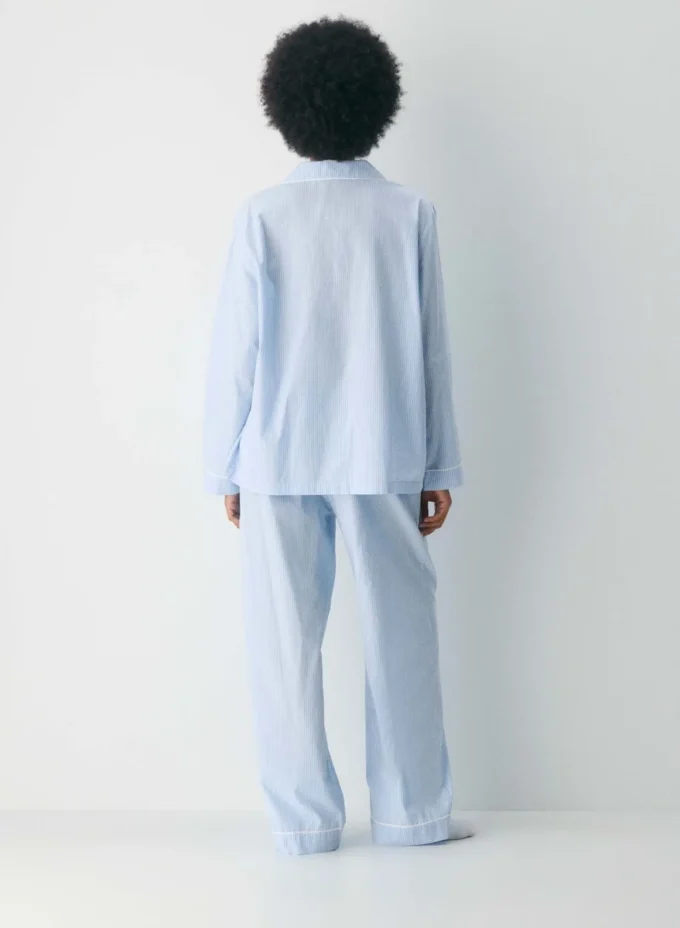 Laze Poplin Pyjamaskjorte