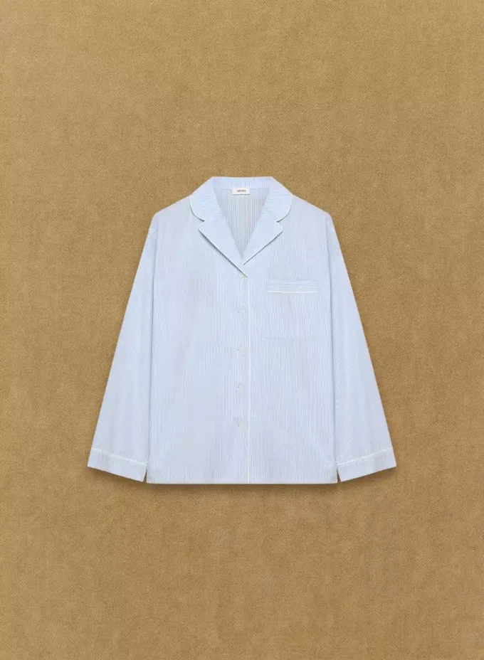 Laze Poplin Pyjamaskjorte