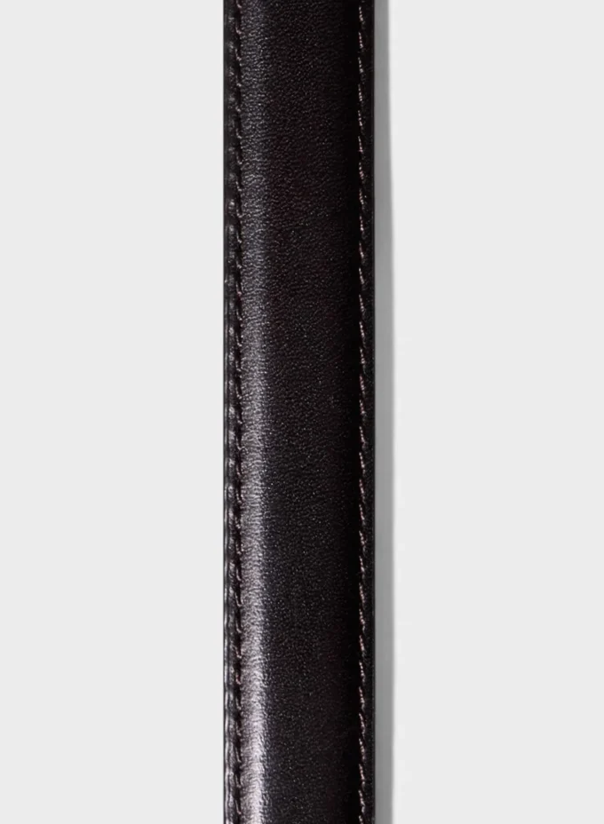 Legendarisk solid messingbelte i skinn