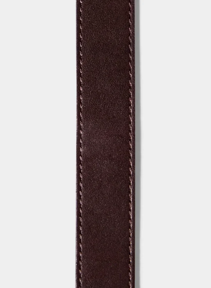 Lifetime solid messingbelte i skinn