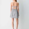Oppmuntrende poplin minikjole