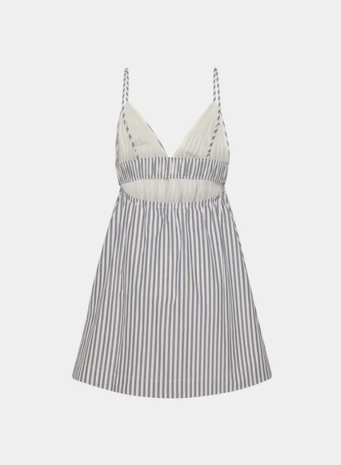 Oppmuntrende poplin minikjole