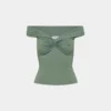Original Contour Twist Off-shoulder Top