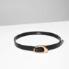Perennial Solid Brass Leather Belt