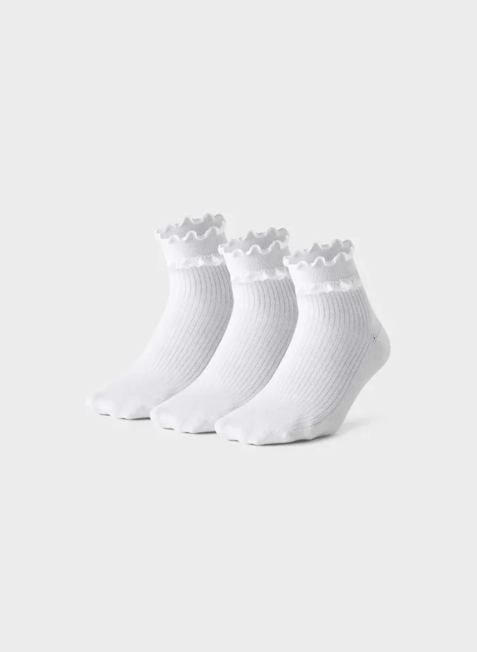 Petal ankelstrømper, 3-pakning