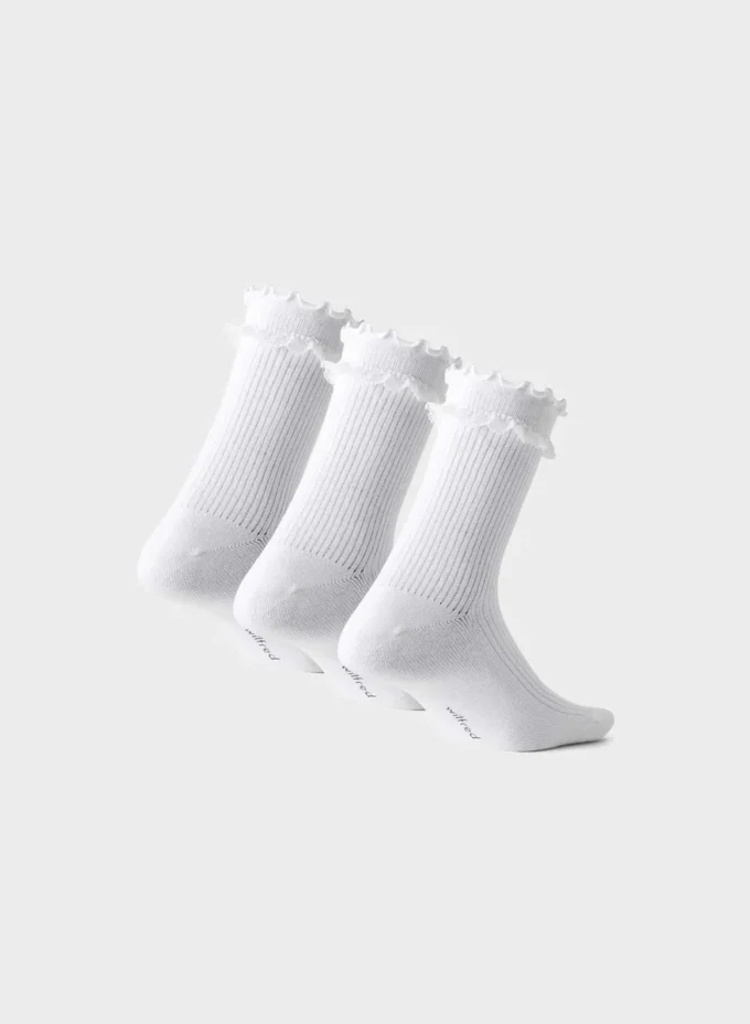 Petal Crew Sock 3-pakning