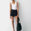 Plisserte minishorts Plisserte minishorts