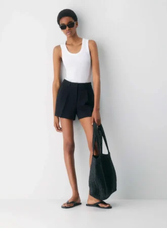 Plisserte minishorts