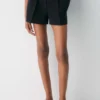 Plisserte minishorts Plisserte minishorts