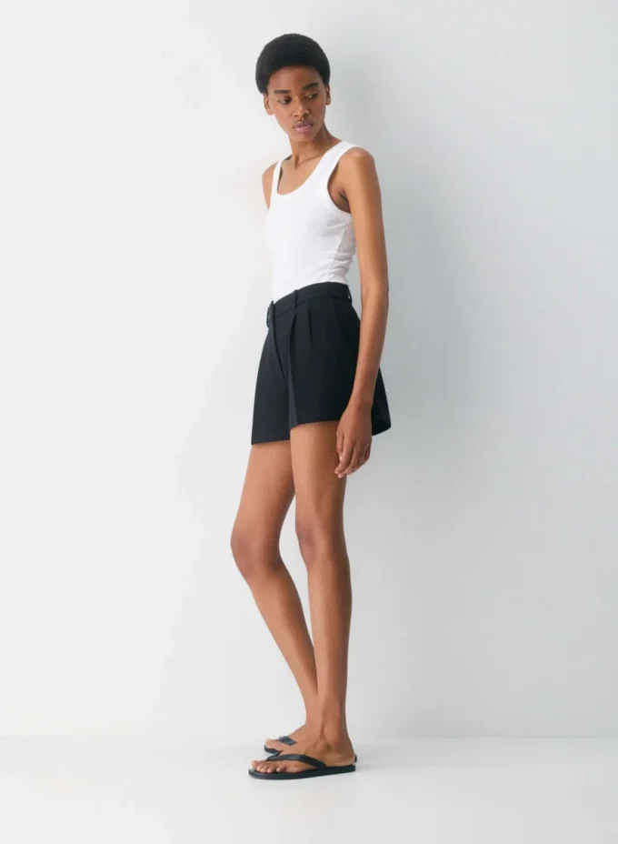 Plisserte minishorts Plisserte minishorts