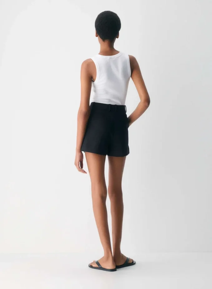 Plisserte minishorts Plisserte minishorts