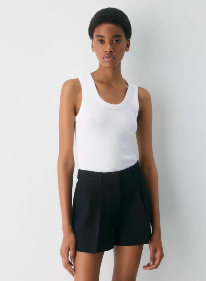 Plisserte minishorts Plisserte minishorts