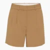 Plisserte shorts til midt på låret