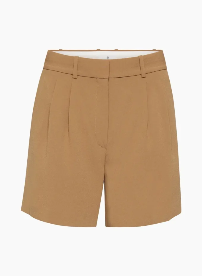 Plisserte shorts til midt på låret