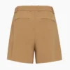 Plisserte shorts til midt på låret