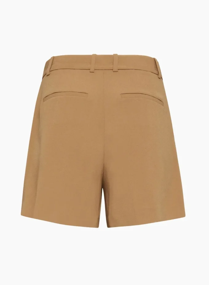 Plisserte shorts til midt på låret