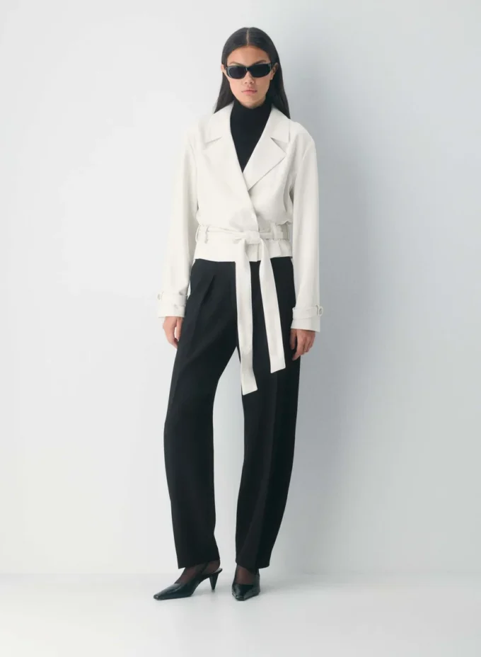 Postage trenchcoat – Sway Crepe