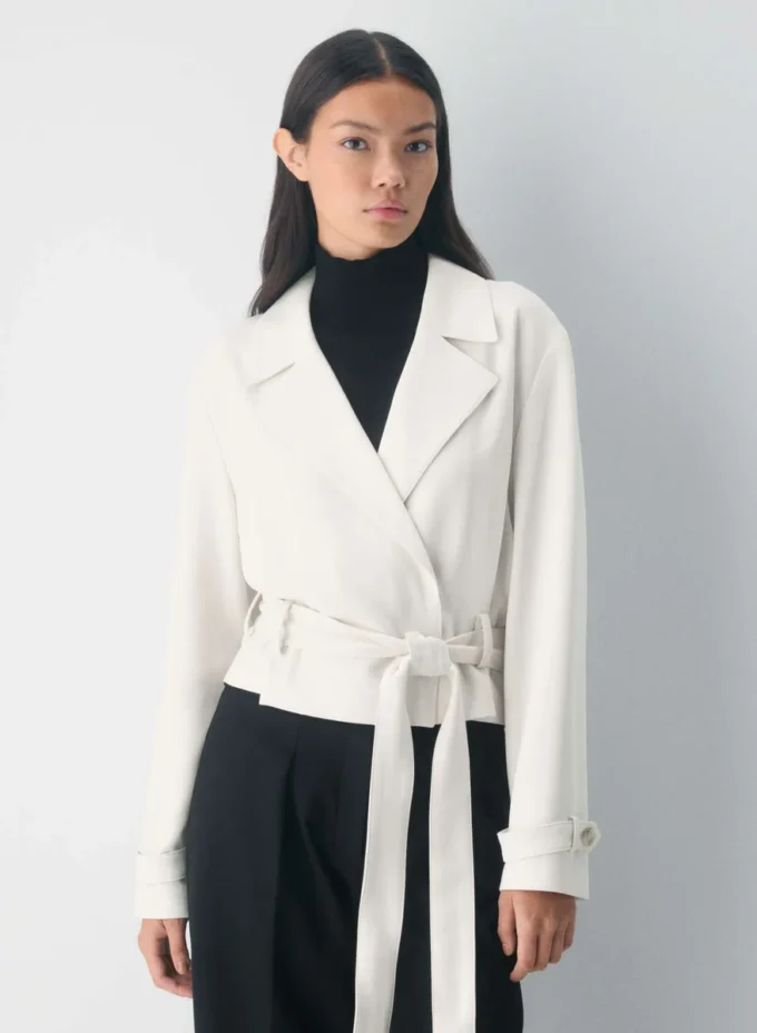 Postage trenchcoat – Sway Crepe