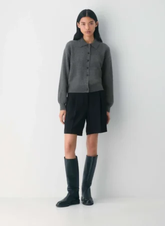 Prinselig ull- og kashmircardigan
