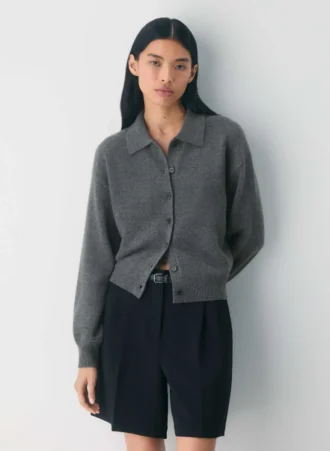 Prinselig ull- og kashmircardigan