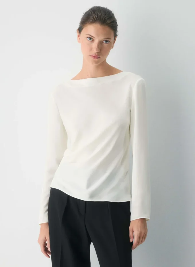 Savour satengbluse