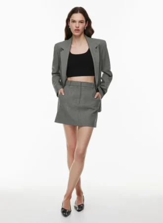 Sculpt Knit Squareneck Cropped Tank