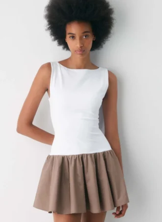 Segment Poplin-kjole