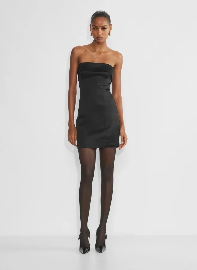 Shimmer Satin Tube Dress Shimmer Satin Tube Dress