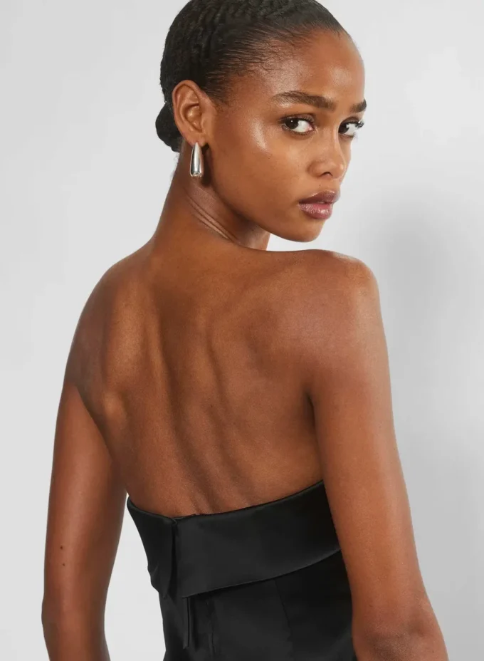 Shimmer Satin Tube Dress Shimmer Satin Tube Dress