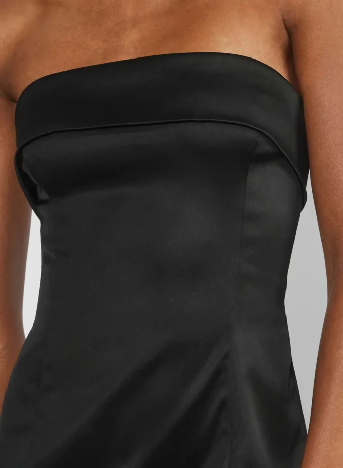 Shimmer Satin Tube Dress Shimmer Satin Tube Dress