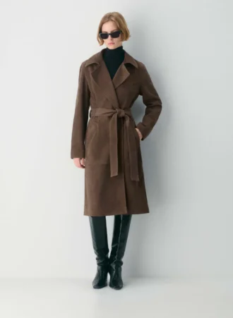 Silva suede trenchcoat