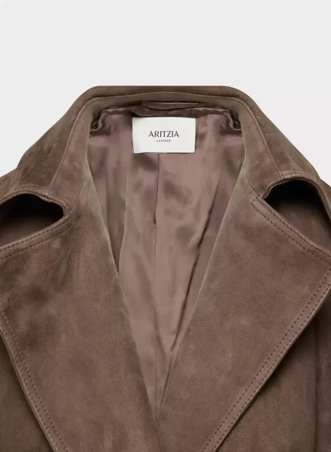 Silva suede trenchcoat