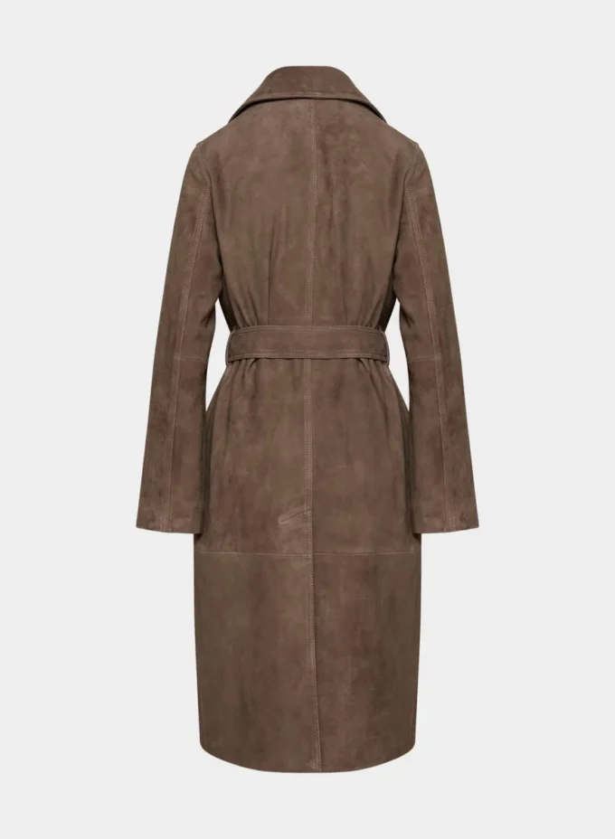 Silva suede trenchcoat