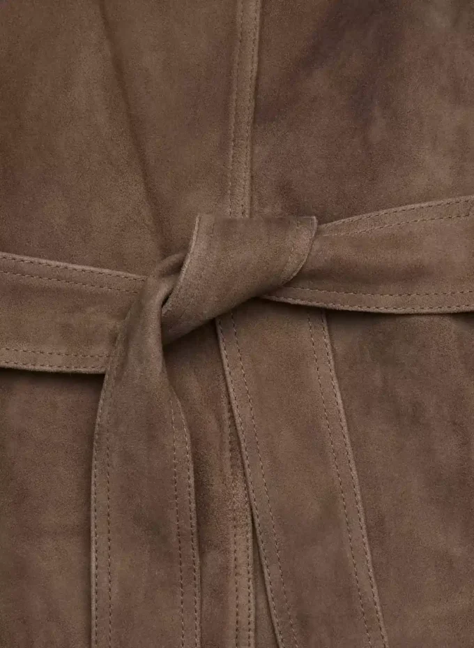 Silva suede trenchcoat