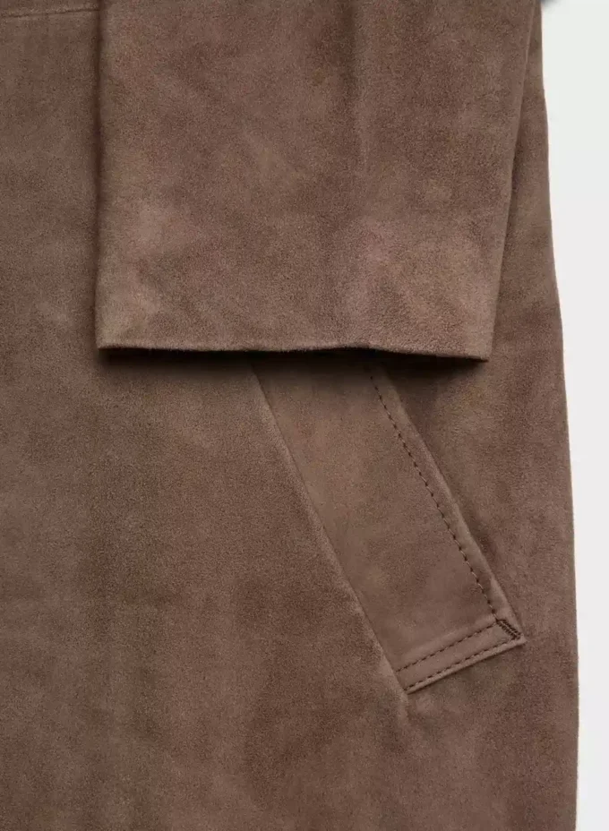 Silva suede trenchcoat