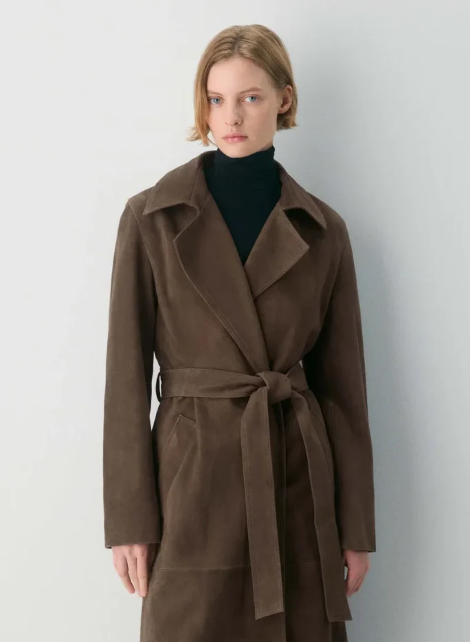 Silva suede trenchcoat