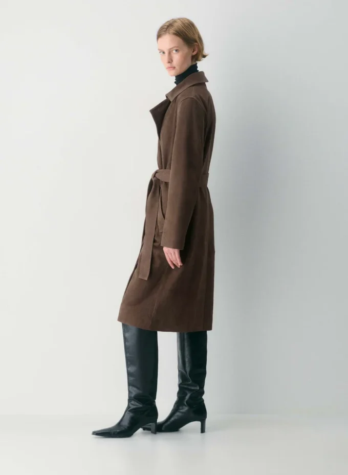 Silva suede trenchcoat