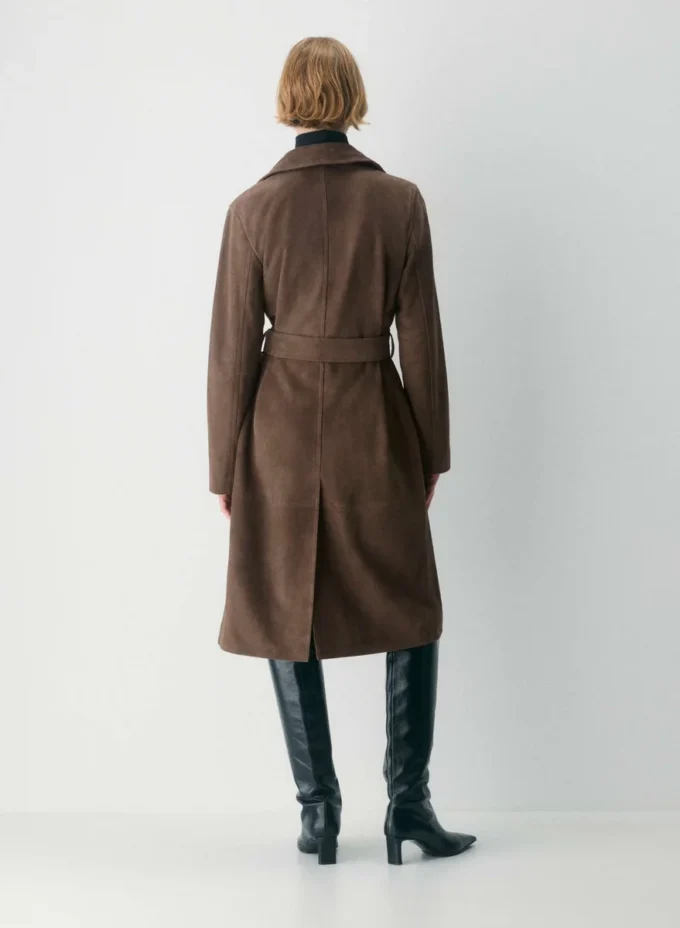 Silva suede trenchcoat