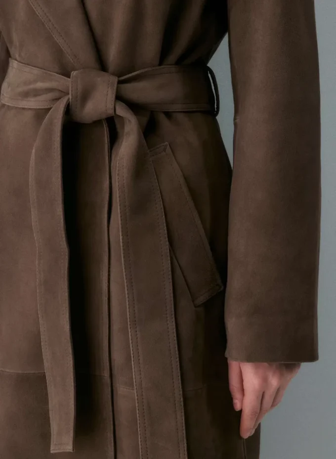 Silva suede trenchcoat